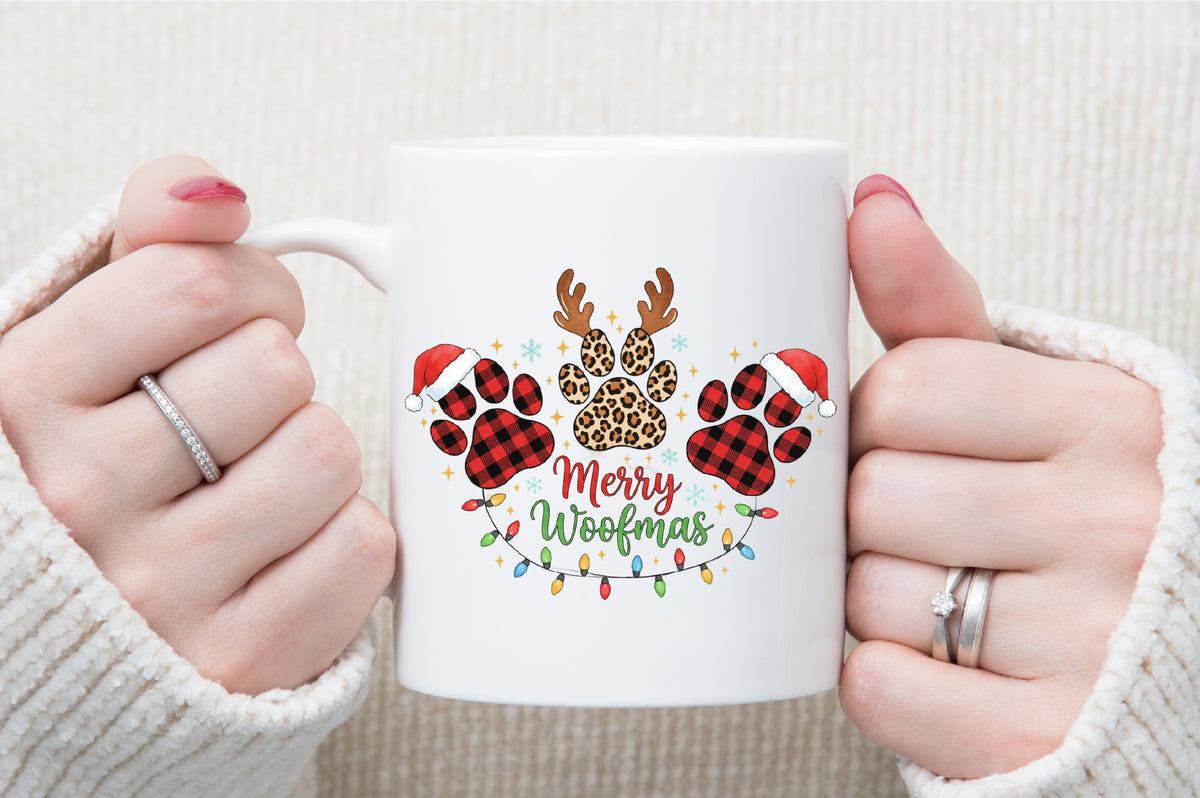 Merry Woofmas Christmas Dog PNG