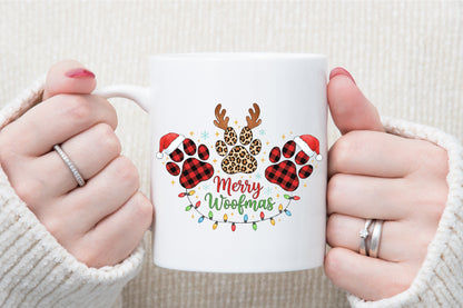 Merry Woofmas Christmas Dog PNG