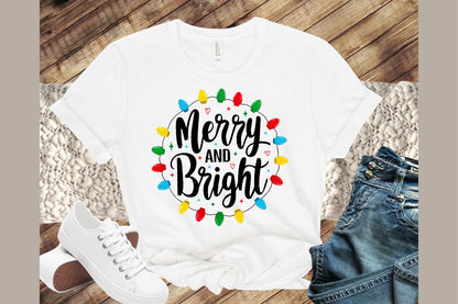 Merry and Bright Christmas PNG
