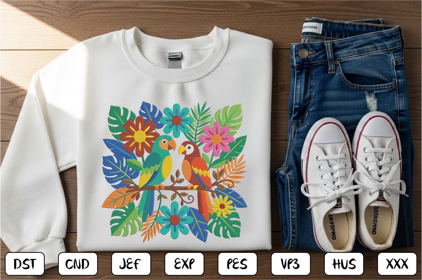 Mexican Toucan Embroidery Bundle – Colorful Tropical Birds & Mexican Folk Art Machine Embroidery Designs