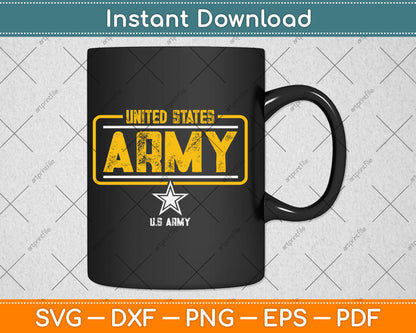Military Army United State Unisex Star Officially Licensed Svg Digital Cutting File