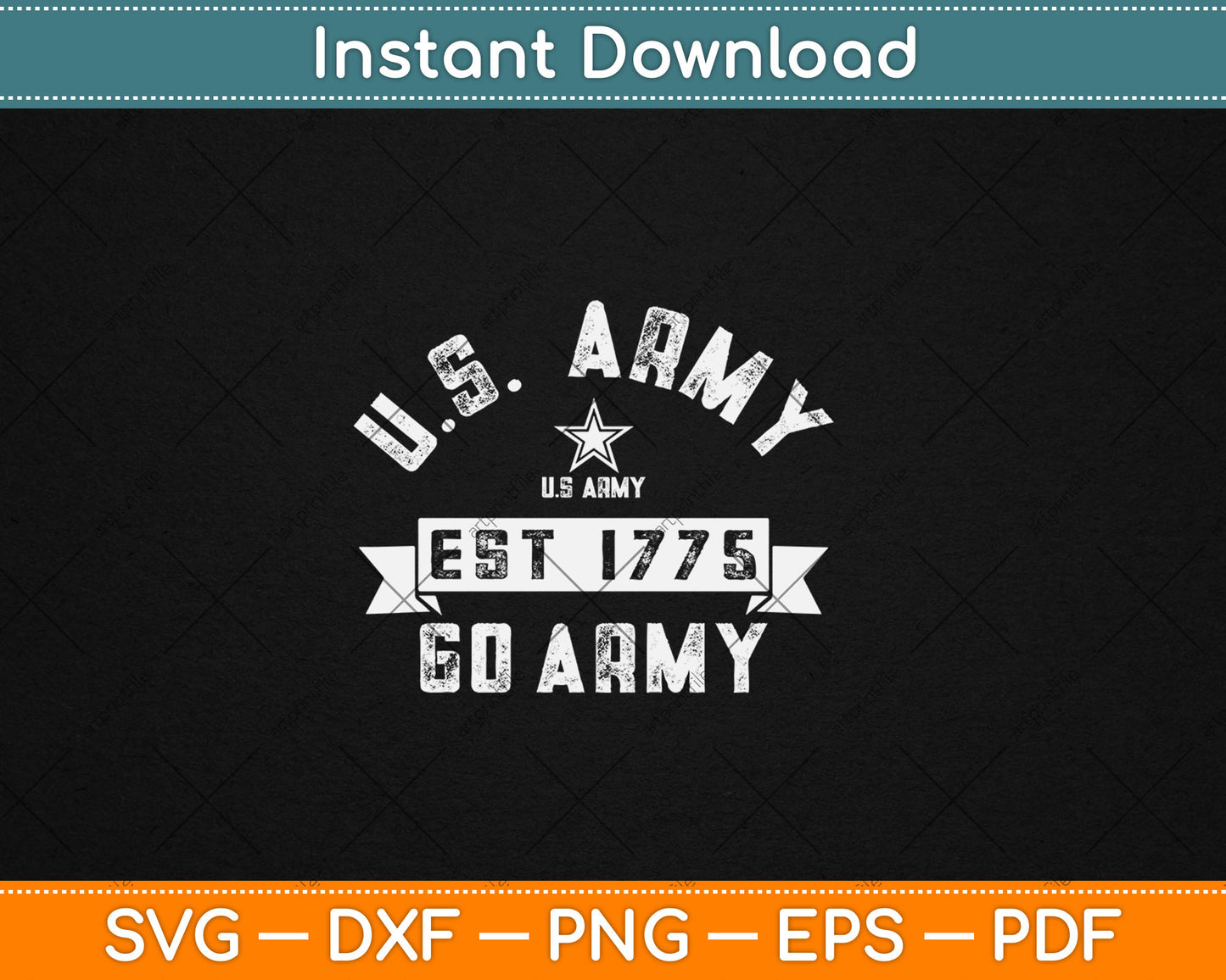 Military Army United States Vintage Svg Digital Cutting File