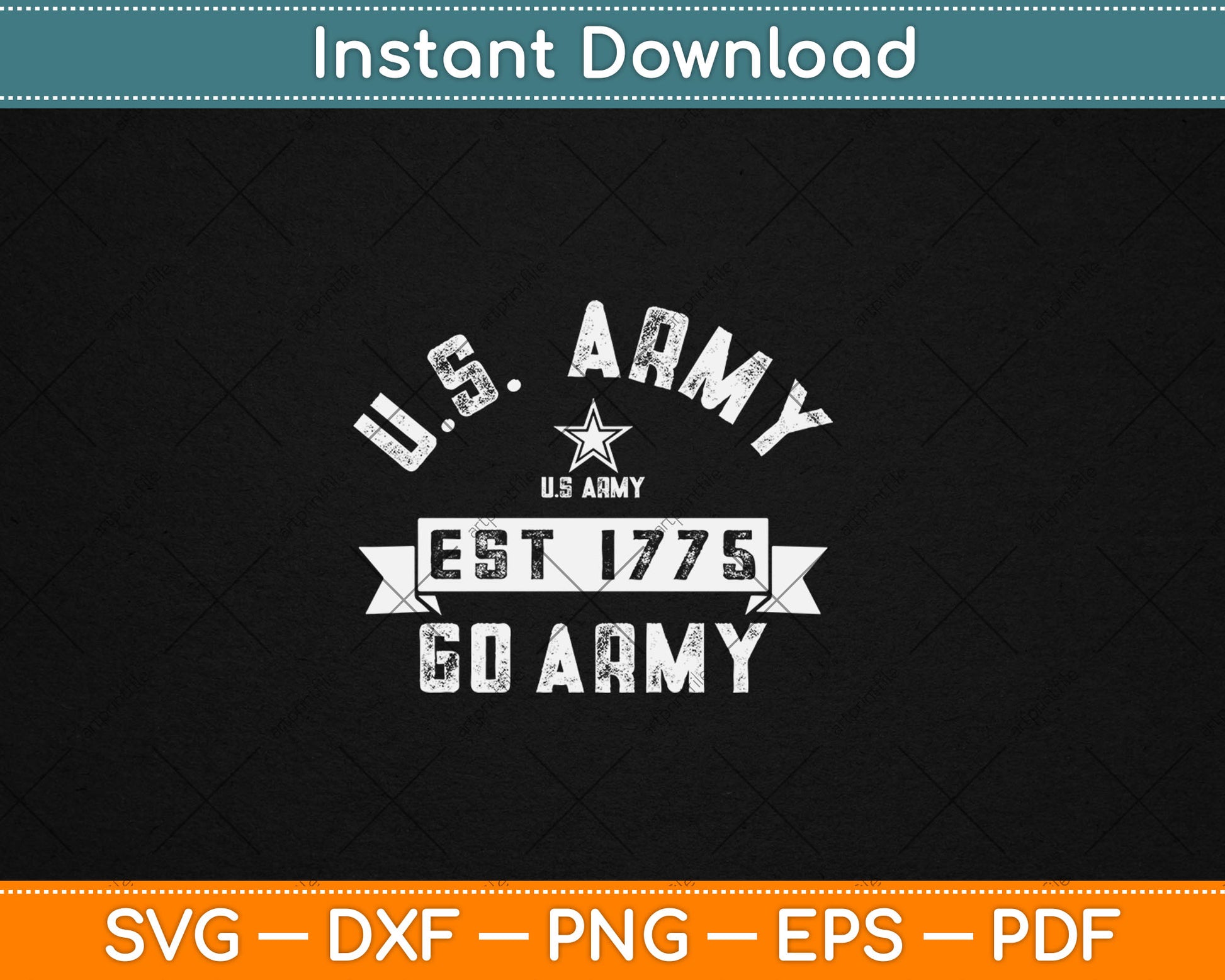 Military Army United States Vintage Svg Digital Cutting File