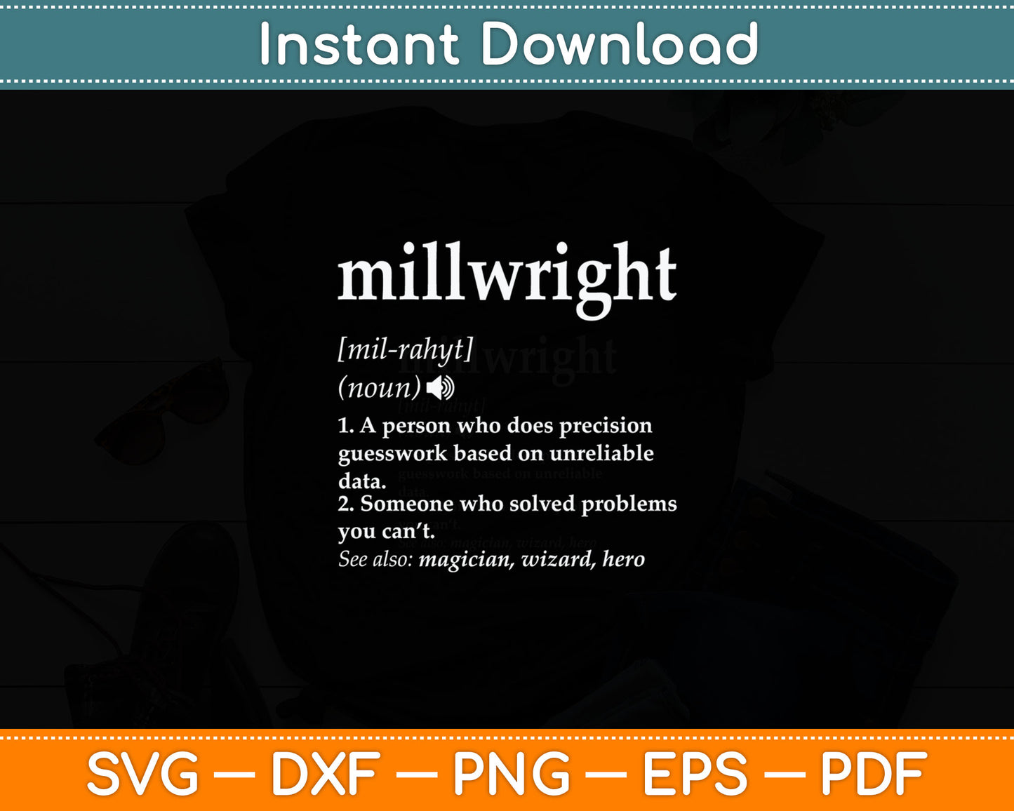 Millwright Definition Svg Digital Cutting File
