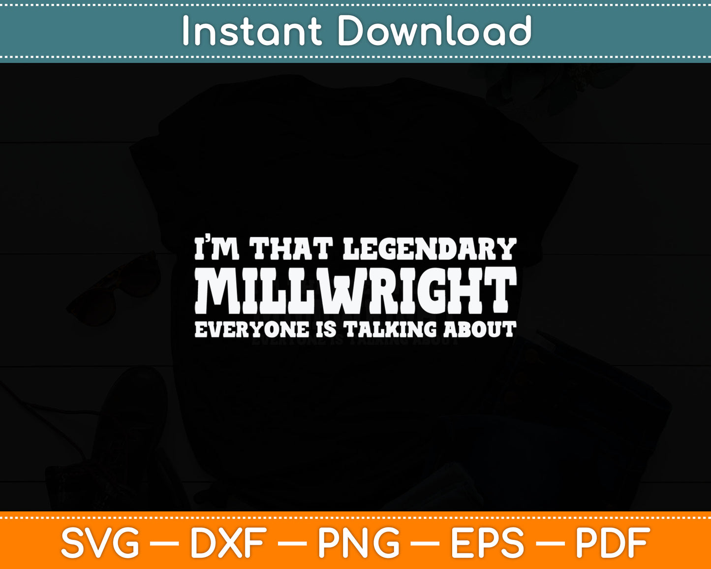 Millwright Job Title Employee Funny Worker Millwright Svg Digital Cutting File