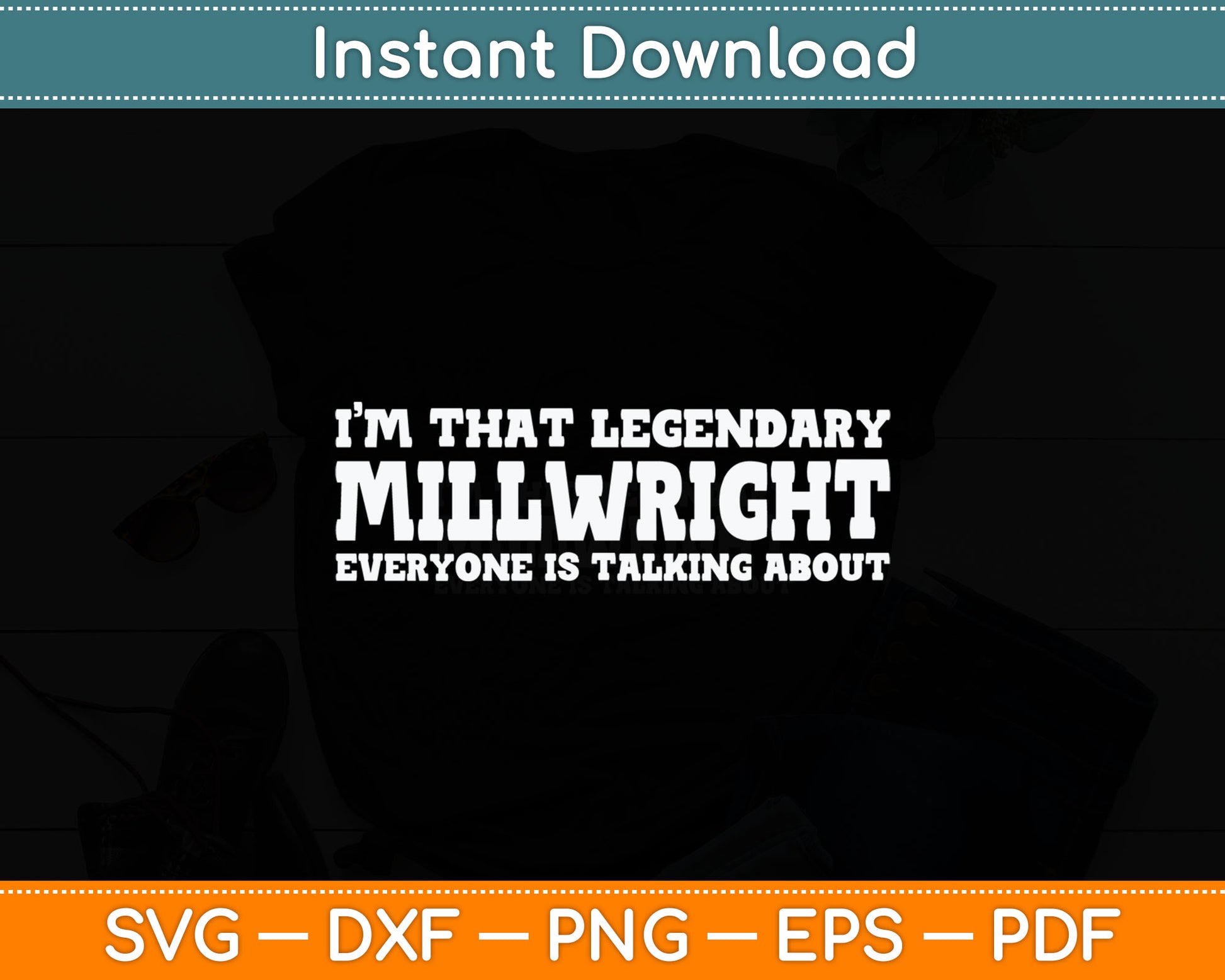 Millwright Job Title Employee Funny Worker Millwright Svg Digital Cutting File