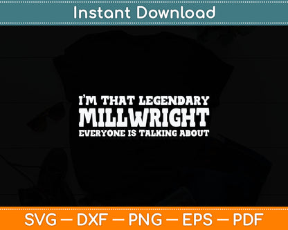 Millwright Job Title Employee Funny Worker Millwright Svg Digital Cutting File