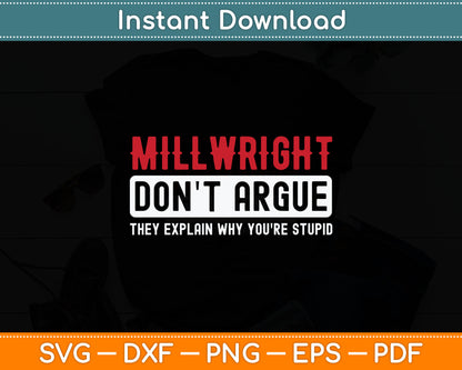 Millwright Millwrights Proud Millwright Svg Digital Cutting File
