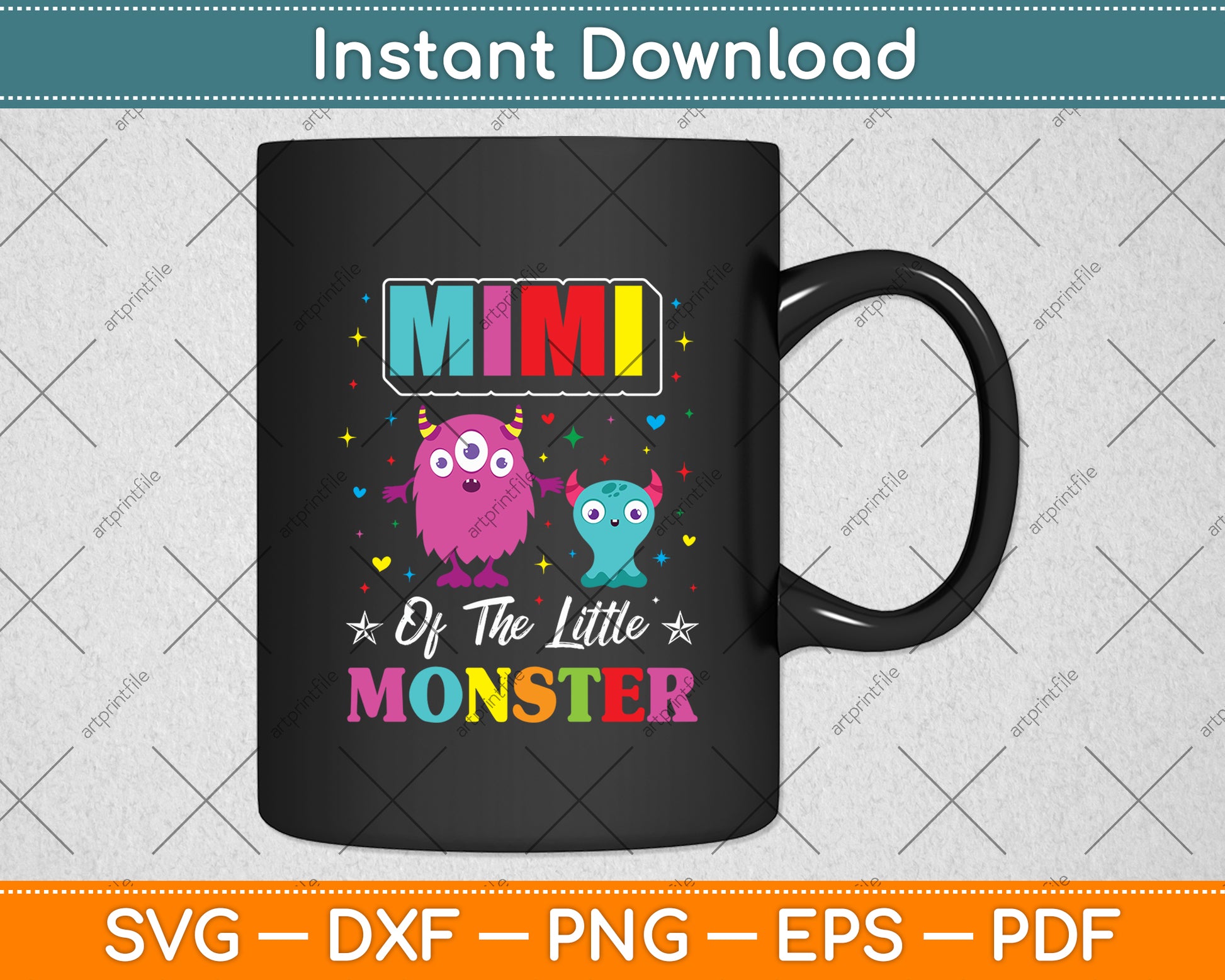 Mimi Of The Little Monster Svg Digital Cutting File