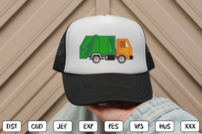 Mini Trucks Embroidery Bundle, Construction Vehicles Machine Embroidery Designs, Dump Truck Tractor Excavator Fire Truck Train Embroidery