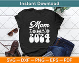 Mom Est 2024 Retro Mother's Day Svg Digital Cutting File