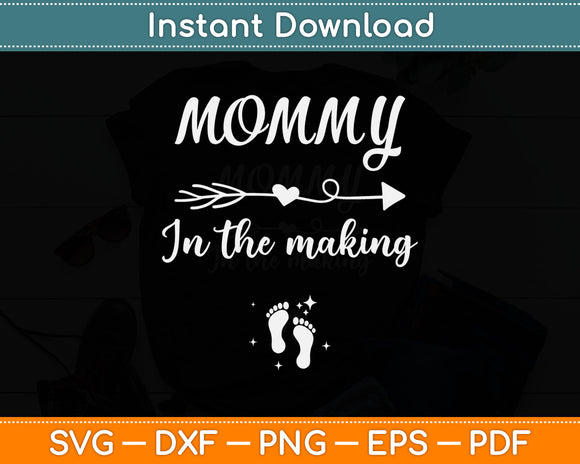 Groovy Mama in the Making Pregnancy Announcement Mommy Mom Svg Cutting File