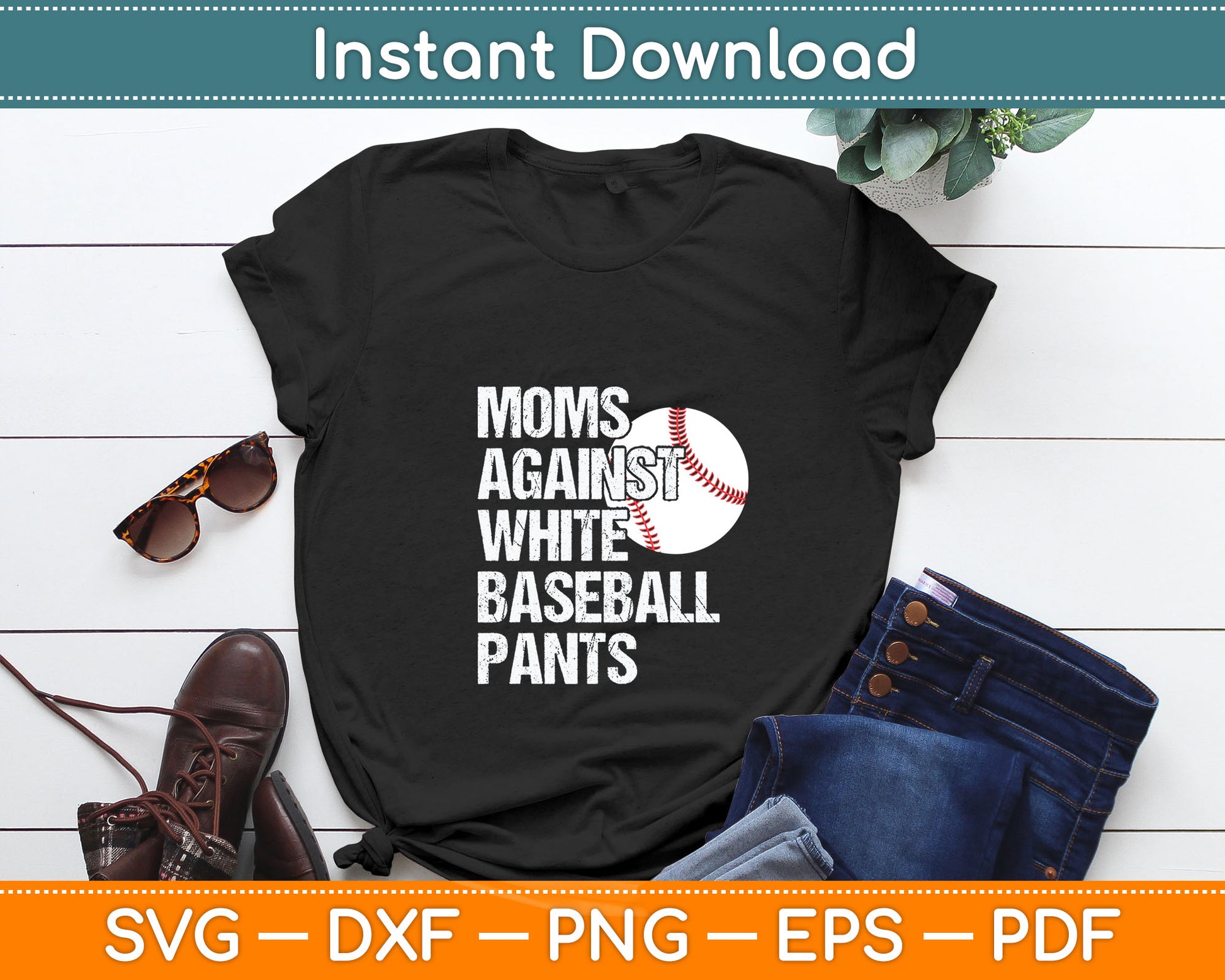 Moms Against White Baseball Pants Funny Baseball Mom Svg Digital Cutting File
