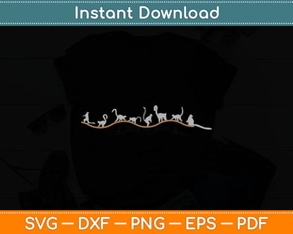 Monkey Nature Lemur Svg Digital Cutting File