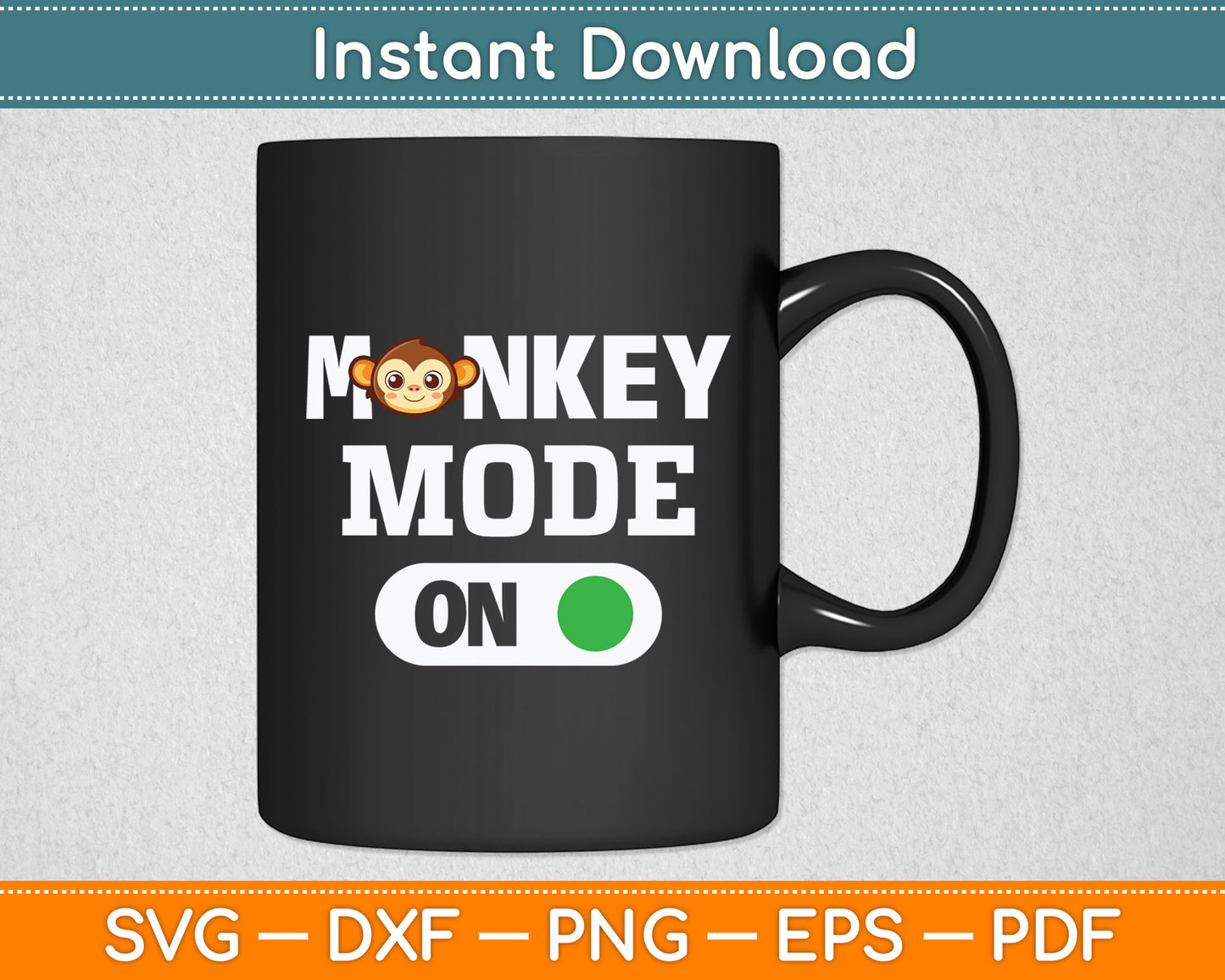 Monkeys Animal Monkey Mode On Svg Digital Cutting File