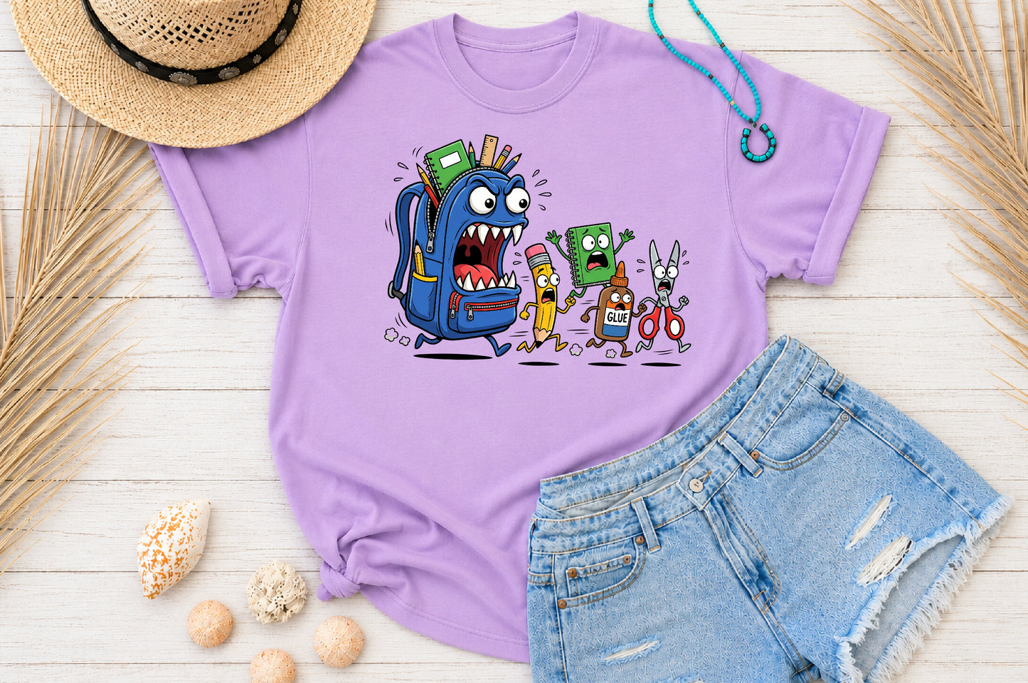 Monster School Bus PNG Funny Back to School Sublimation