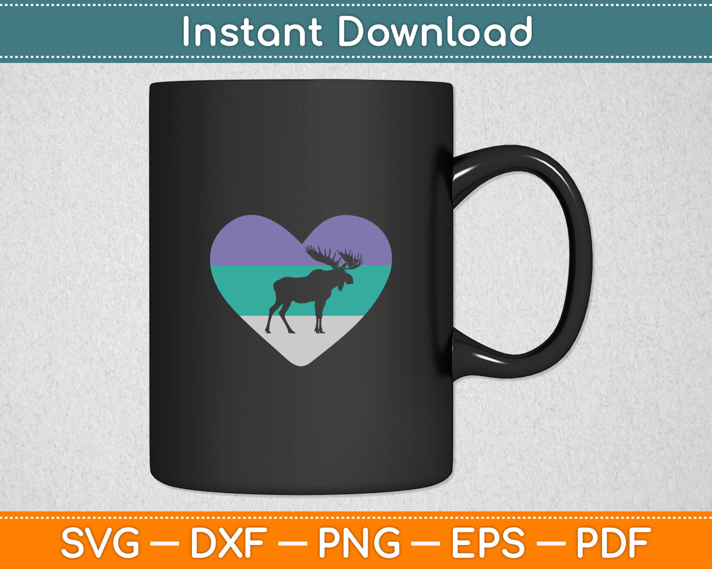 Moose Lover Gift Svg Digital Cutting File