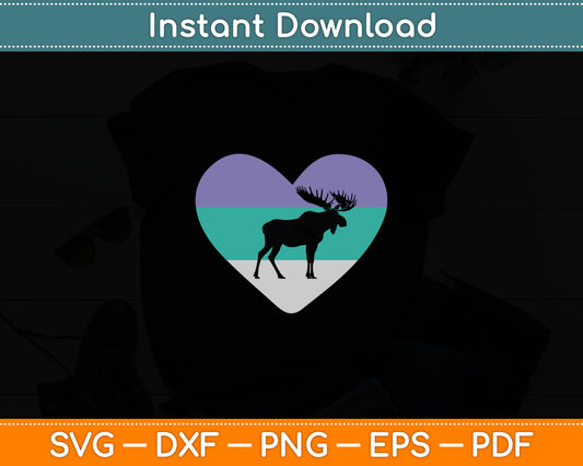 Moose Lover Gift Svg Digital Cutting File