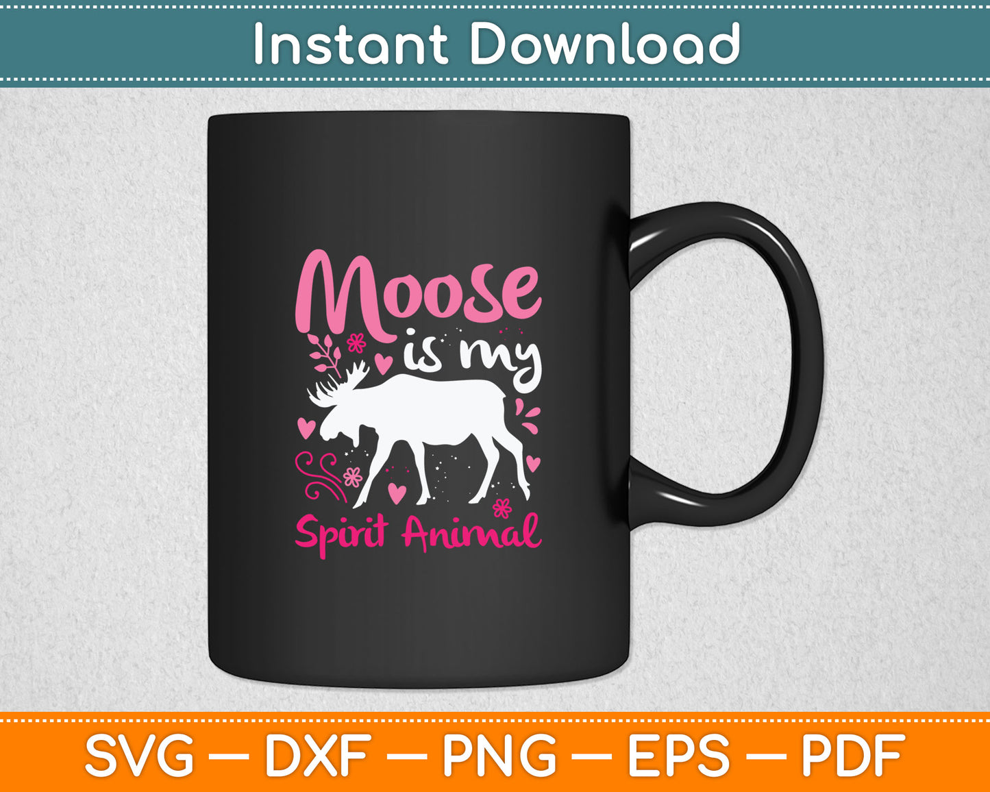 Moose Spirit Animal Svg Digital Cutting File