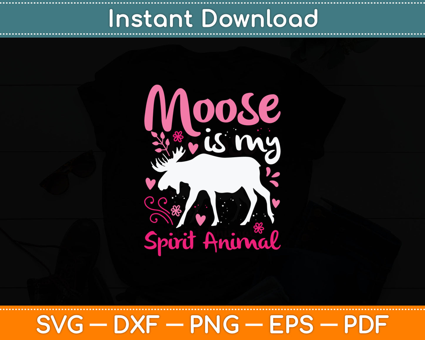 Moose Spirit Animal Svg Digital Cutting File