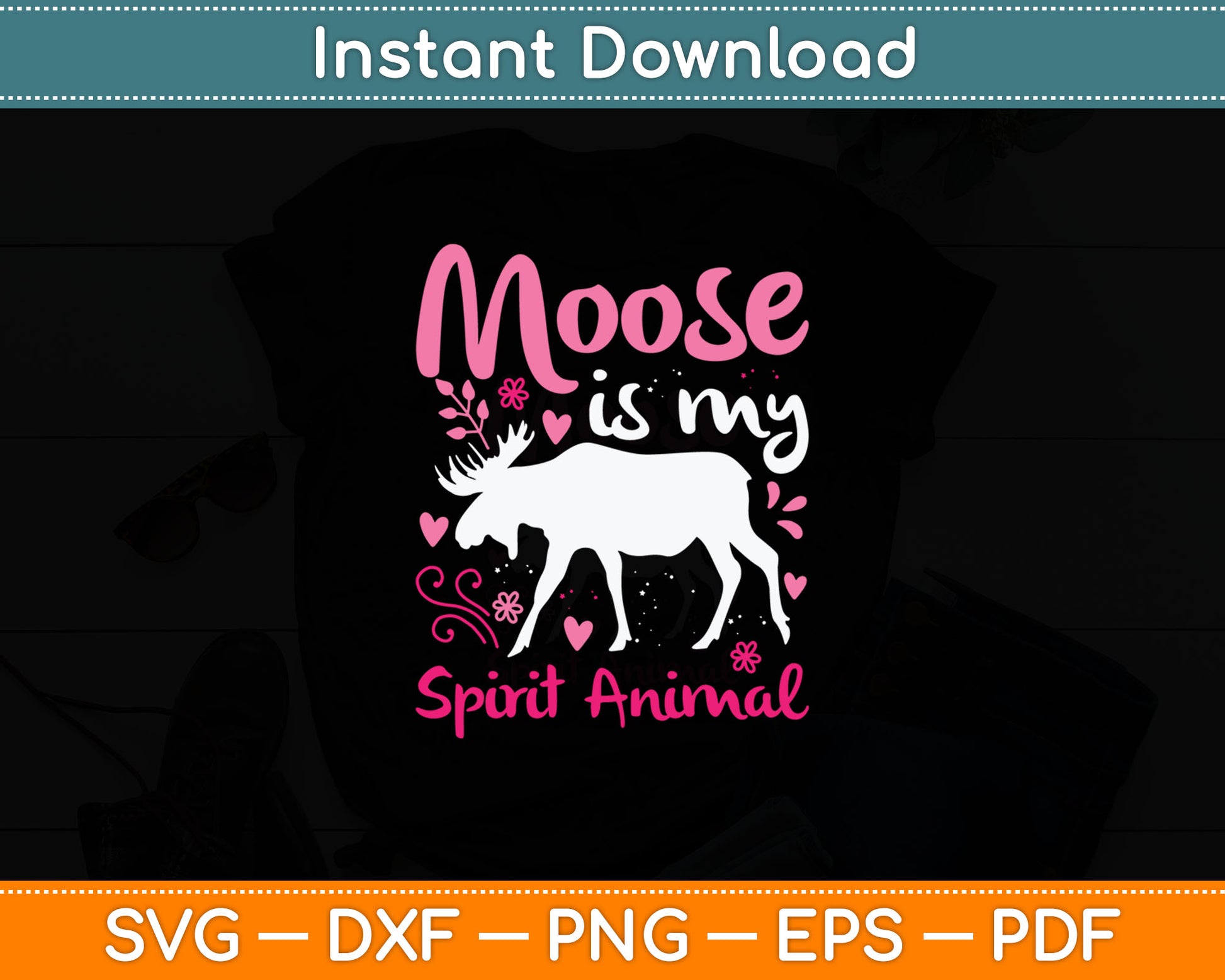 Moose Spirit Animal Svg Digital Cutting File