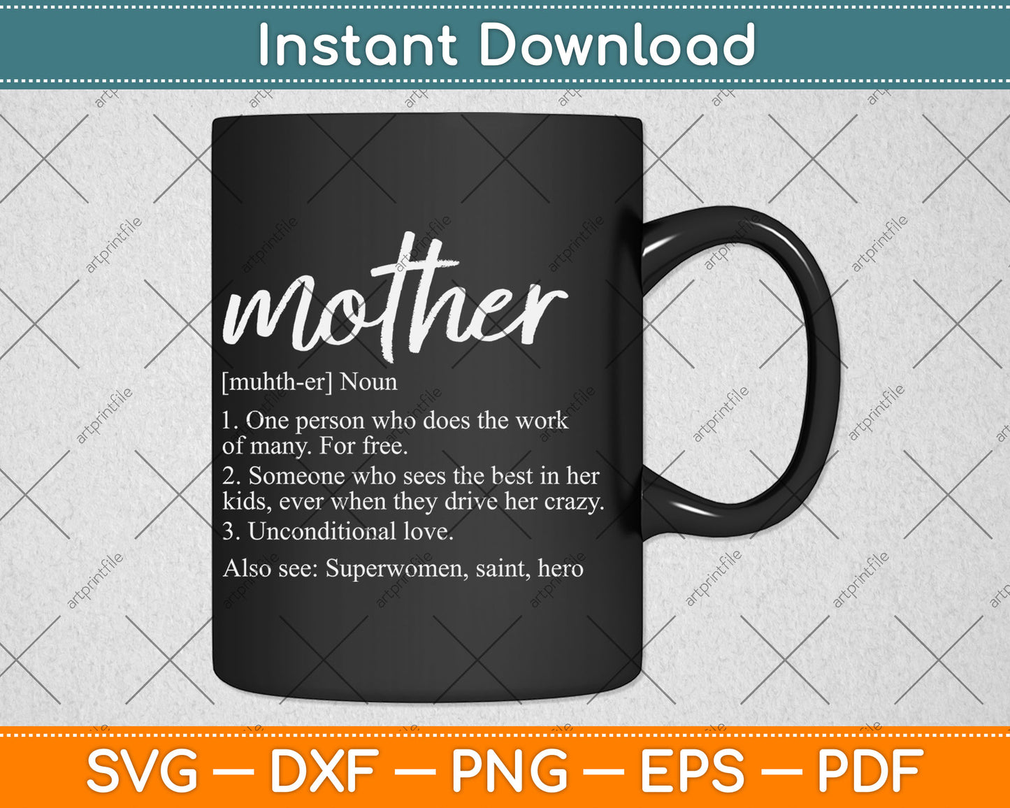 Mother Definition Funny Mom Svg Digital Cutting File