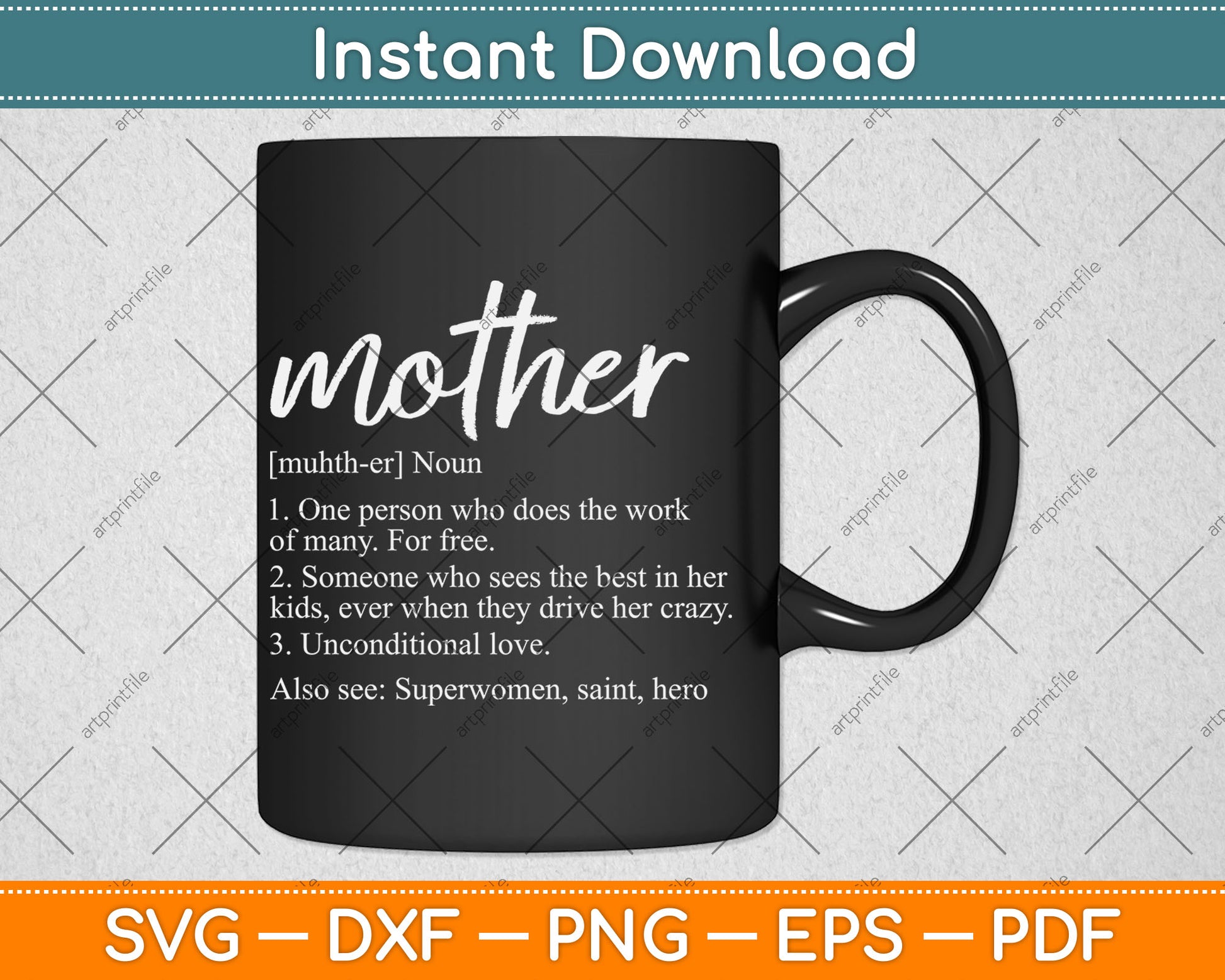 Mother Definition Funny Mom Svg Digital Cutting File