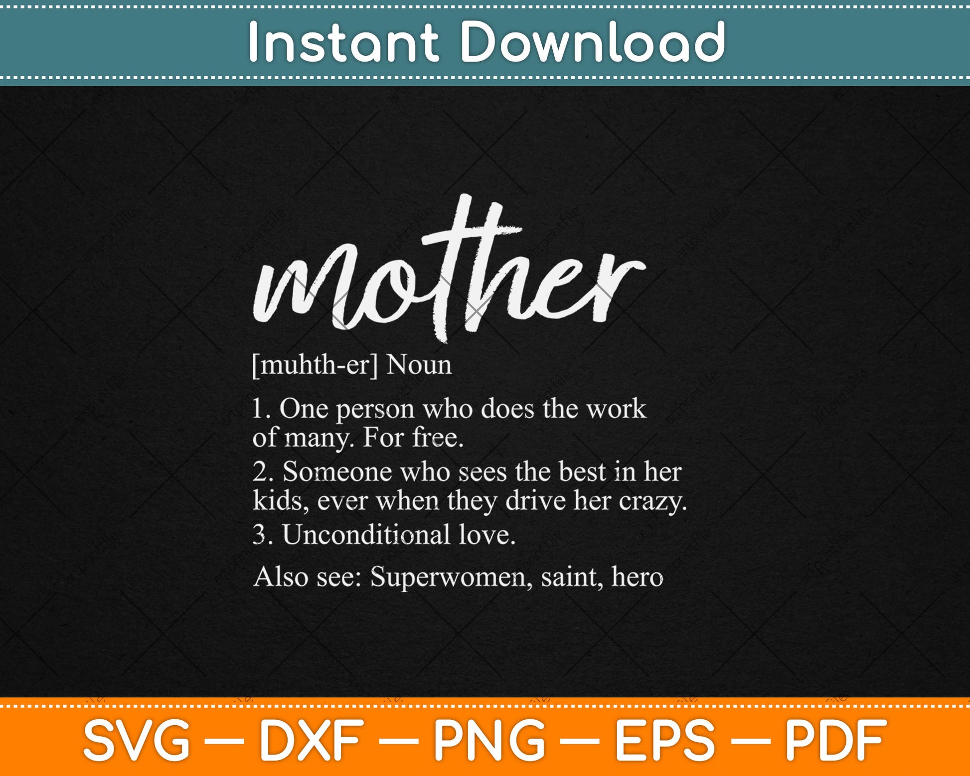 Mother Definition Funny Mom Svg Digital Cutting File