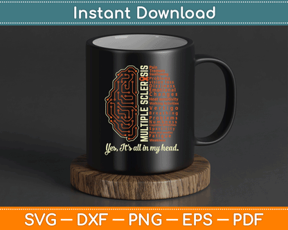 Multiple Sclerosis Facts MS Awareness Support SVG Digital Cutting File