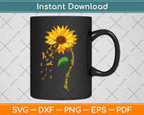 Multiple Sclerosis Awareness Sunflower Svg Digital Cutting File