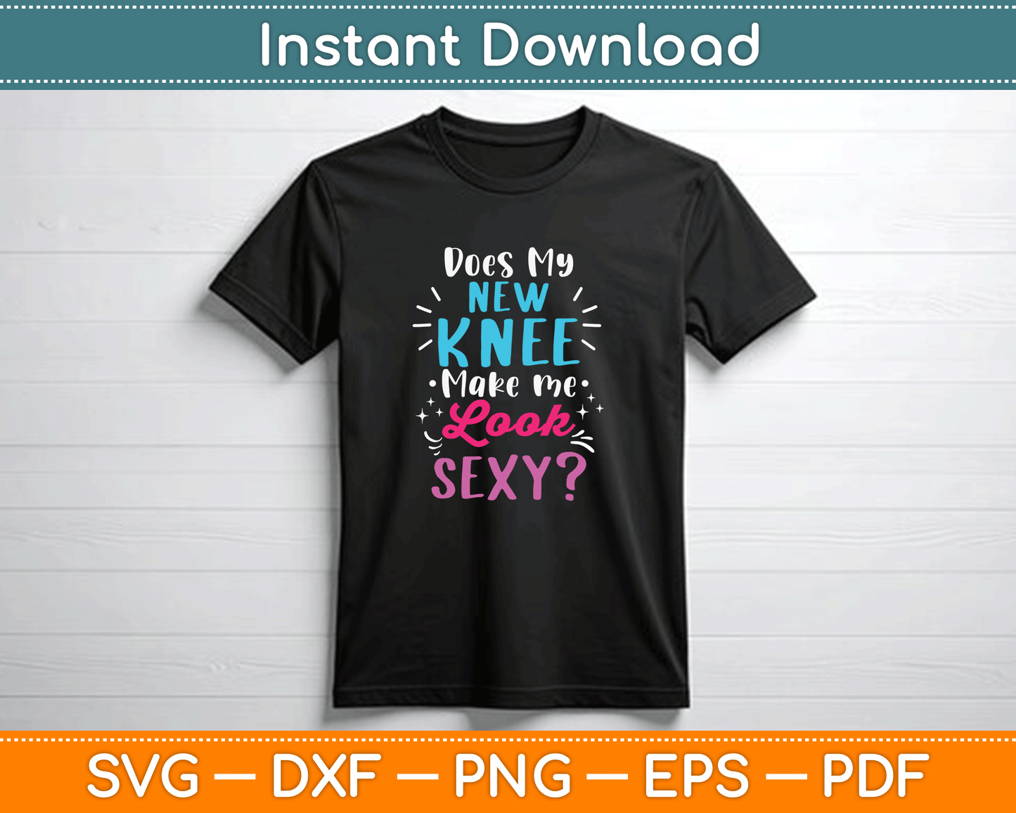 Humorous joint replacement SVG design for post-surgery celebrations and support