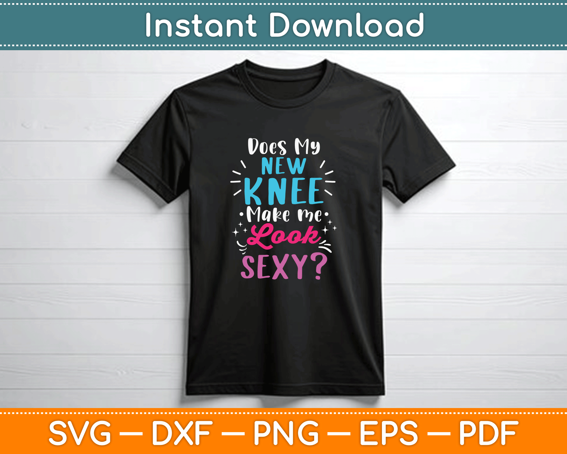 Humorous joint replacement SVG design for post-surgery celebrations and support