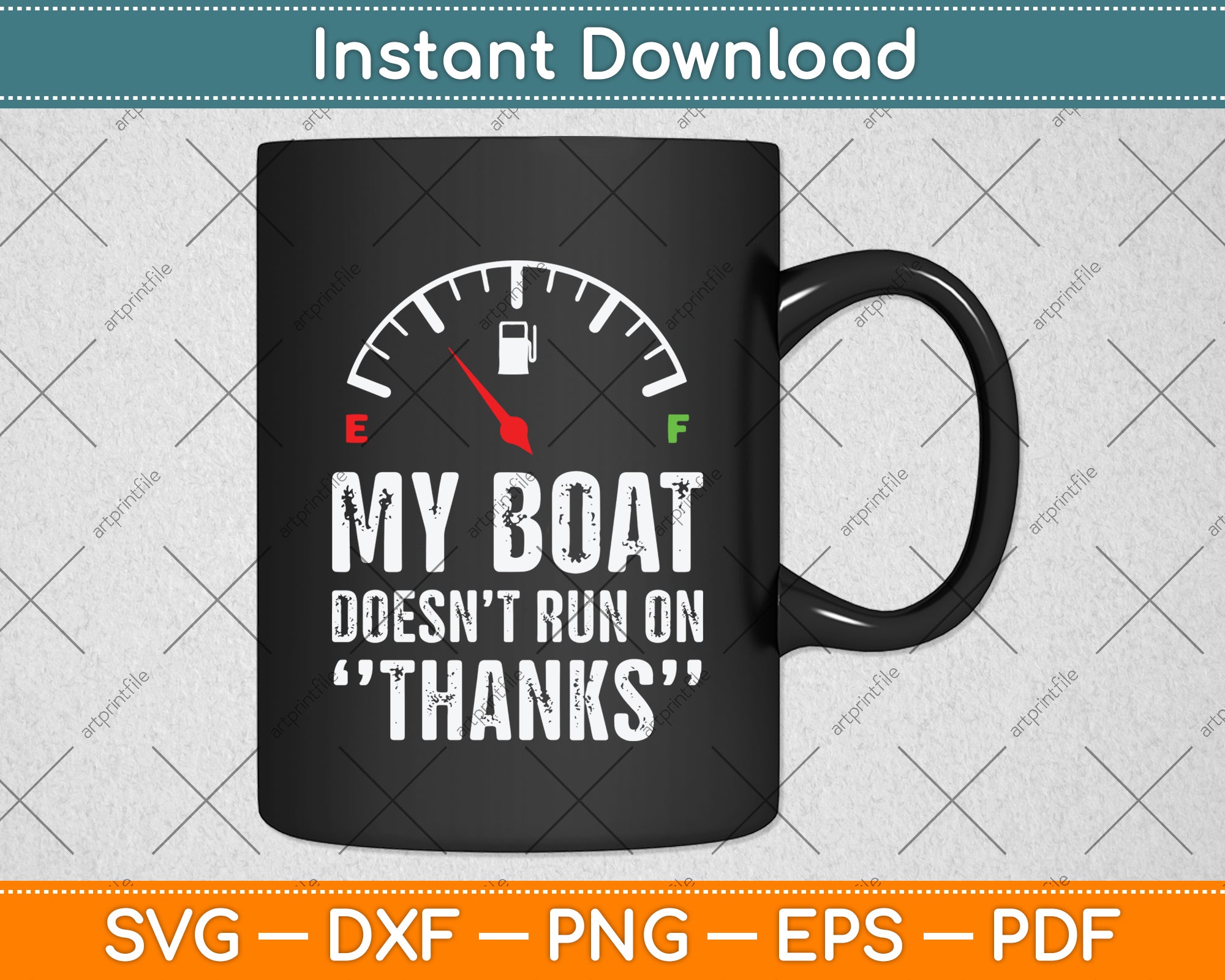 My Boat Doesn't Run On Thanks Boating Gifts for Boat Owners Svg