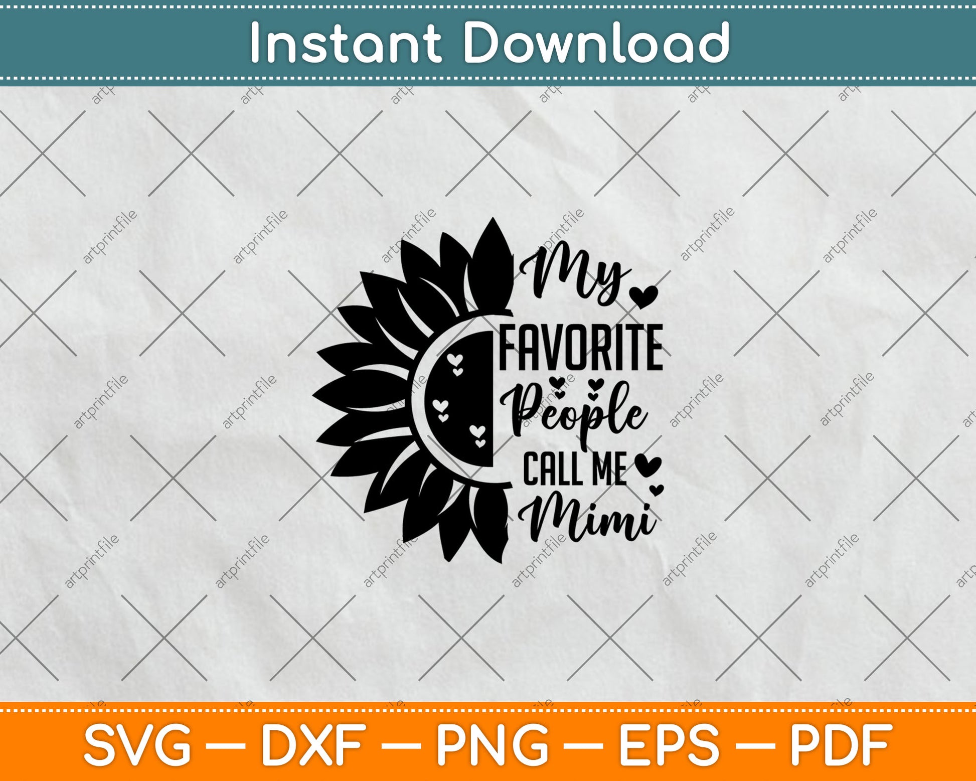 My Favorite People Call Me Mimi Svg Digital Cutting File