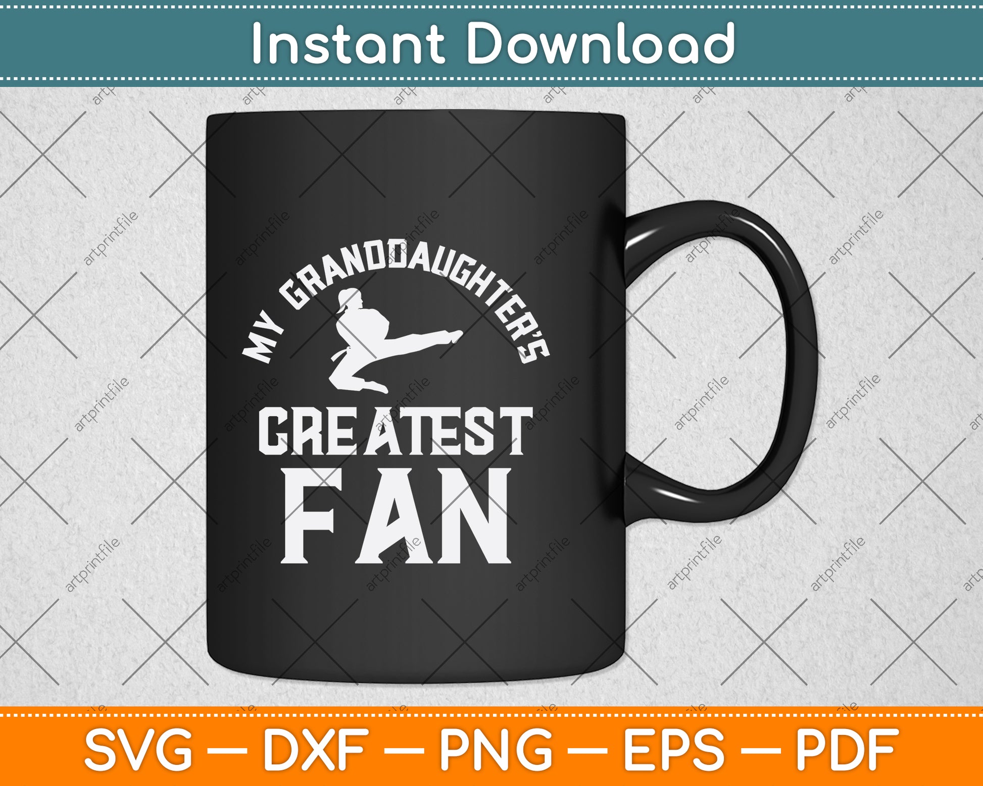 My Granddaughter’s Greatest Fan Svg Png Dxf Digital Cutting File
