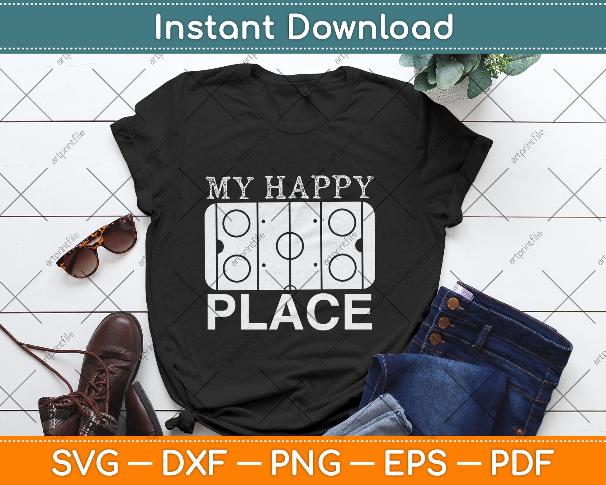 My Happy Place Svg Digital Cutting File