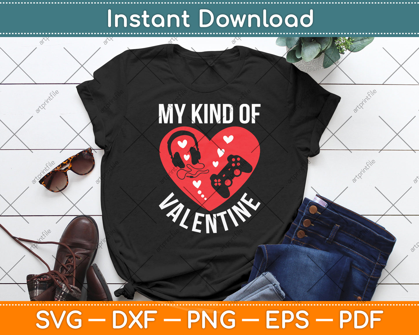 My Kind Of Valentine Video Game Lover Svg Digital Cutting File