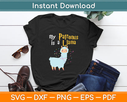 My Patronus Is a Llama Svg Digital Cutting File