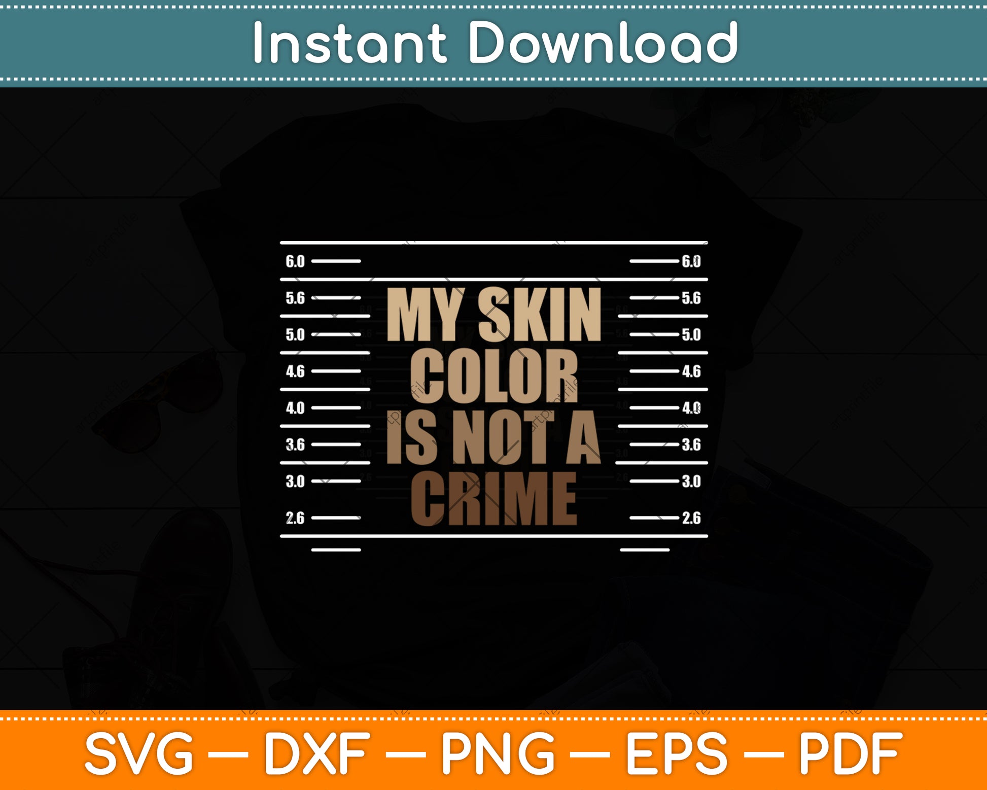 My Skin Color Is Not A Crime Black History Month Blm Melanin Svg Digital Cutting File