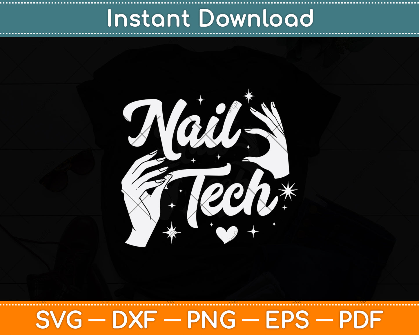 Nail Tech Quote Work Svg Png Dxf Digital Cutting File
