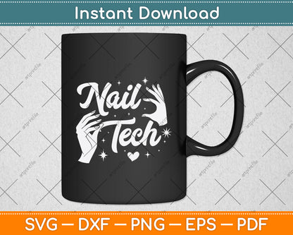 Nail Tech Quote Work Svg Png Dxf Digital Cutting File