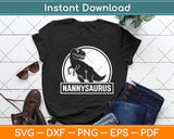 Nannysaurus T Rex Dinosaur Svg Digital Cutting File