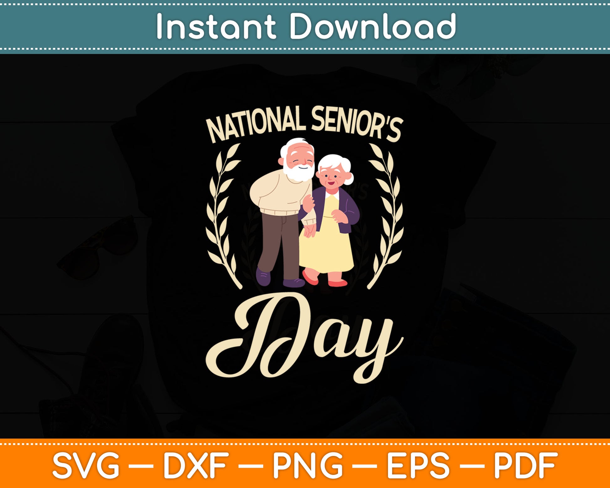 National Senior Day Gift For Mom Dad & Grandparents Svg Digital Cutting File