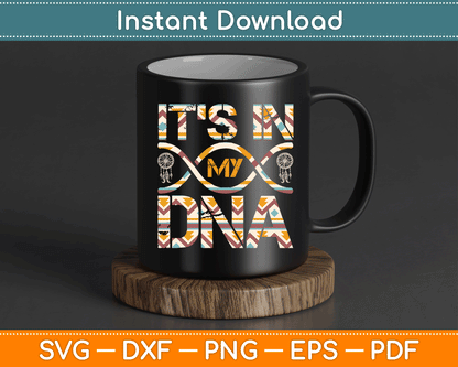 Native American DNA Indigenous People Day SVG Digital Cutting File