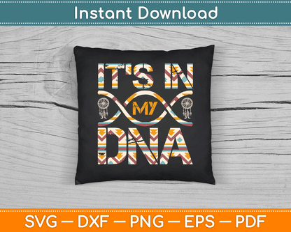 Native American DNA Indigenous People Day SVG Digital Cutting File