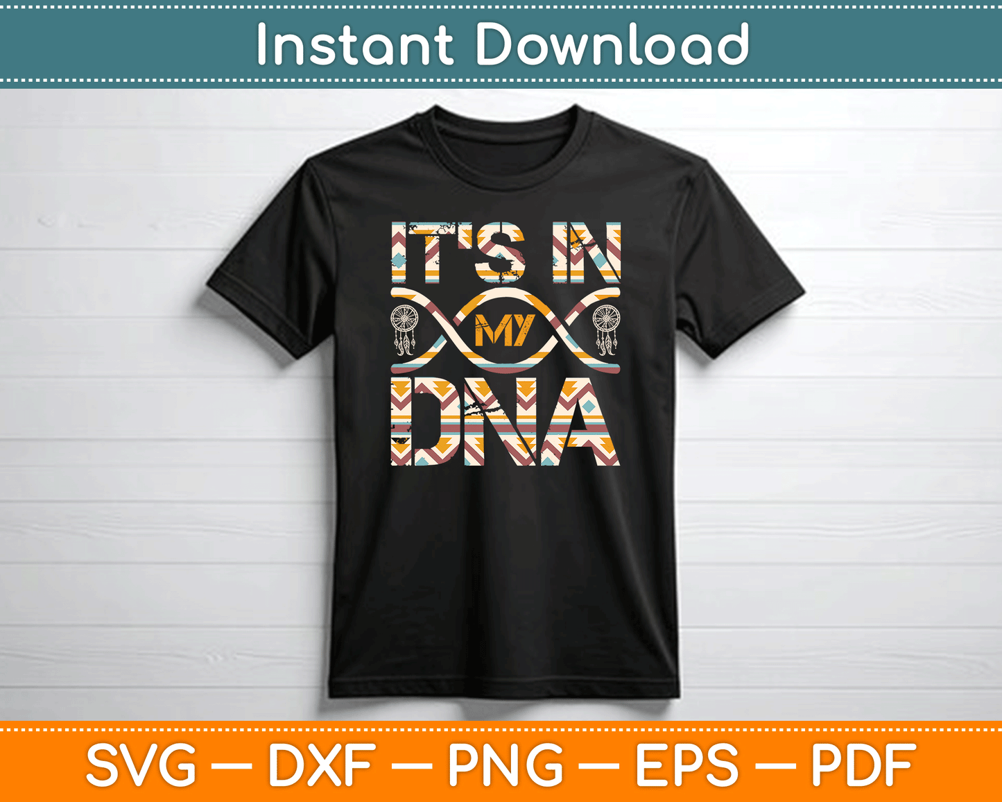 Native American DNA Indigenous People Day SVG Digital Cutting File