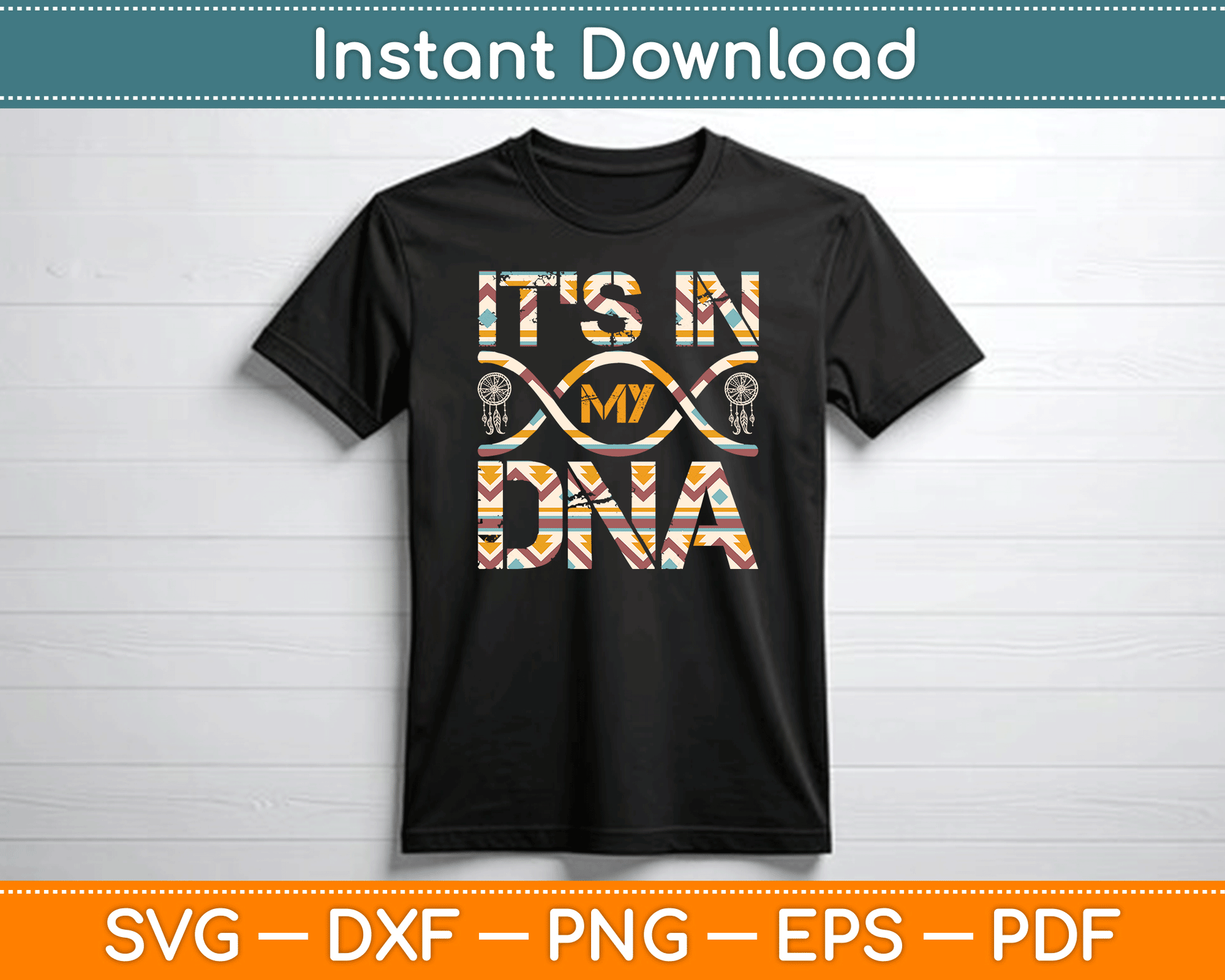 Native American DNA Indigenous People Day SVG Digital Cutting File