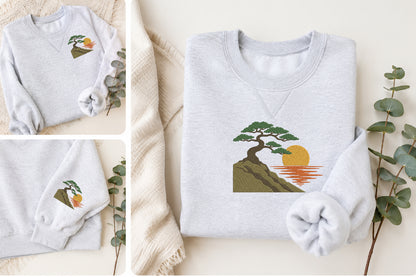Nature Embroidery Design – Beautiful Nature Machine Embroidery Pattern, Botanical Woodland & Outdoor Embroidery Design