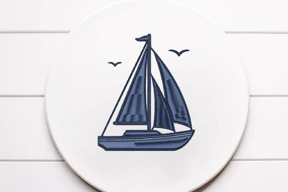 Nautical Embroidery Design Set