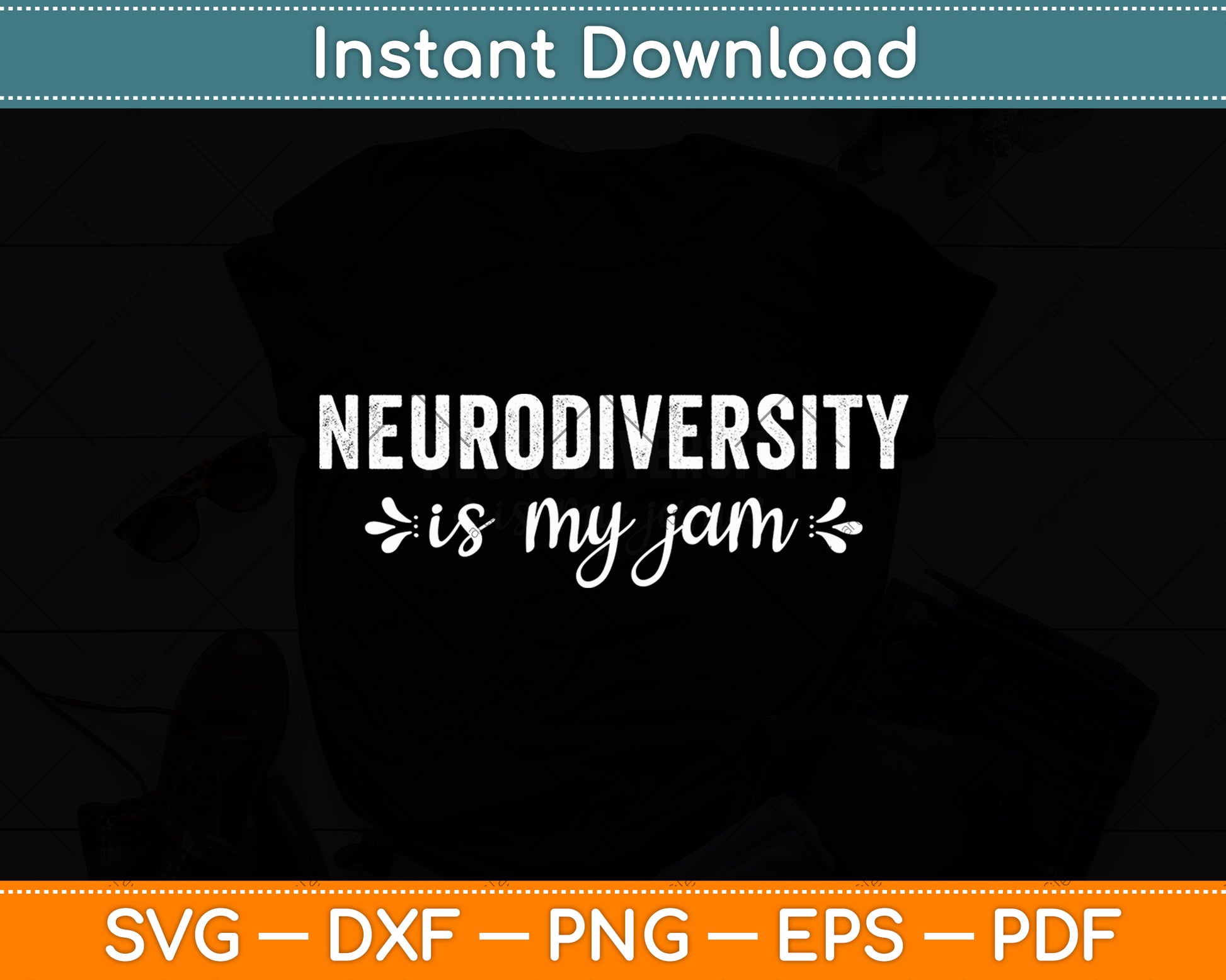Neurodiversity Is My Jam Svg Digital Cutting File